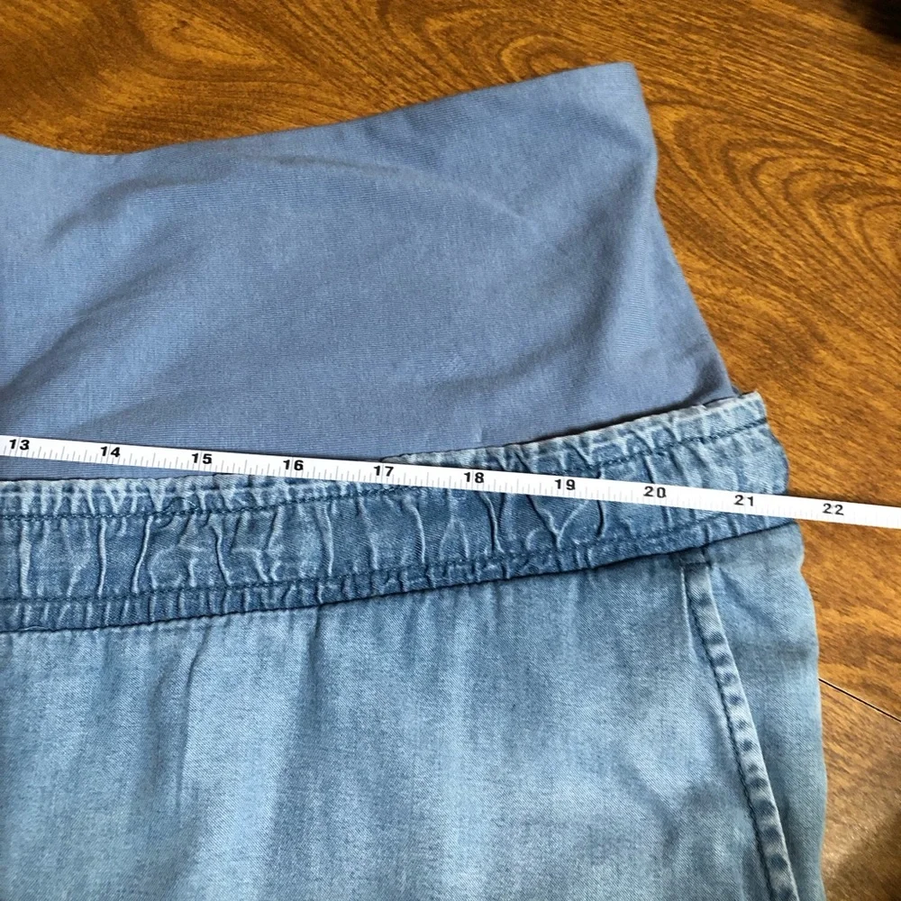 H&M Women’s soft denim Pull Up Maternity pants size XL NWT - Picture 6 of 8